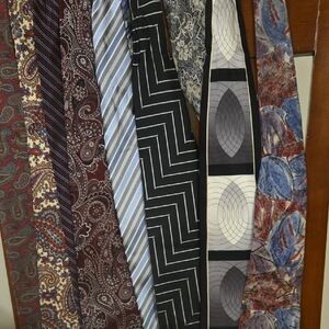 10 Tie Multicolor Men's Ties Set 100% Silk